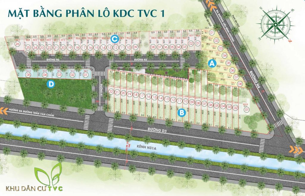 mặt bằng phân lô đất trần văn chẩm